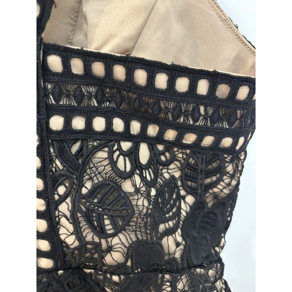 Harlyn Black Embroidered Lace Midi Dress Sz M NWT - Picture 2 of 6